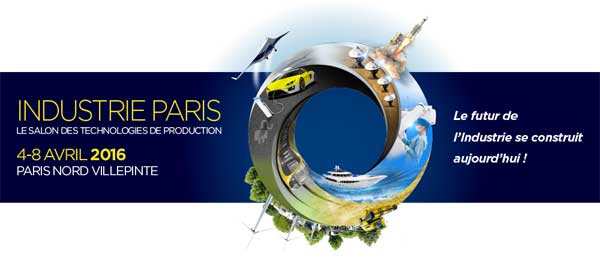 Du lundi 4 au vendredi 8 avril 2016 – Parc des Expositions Paris Nord Villepinte – Hall 5